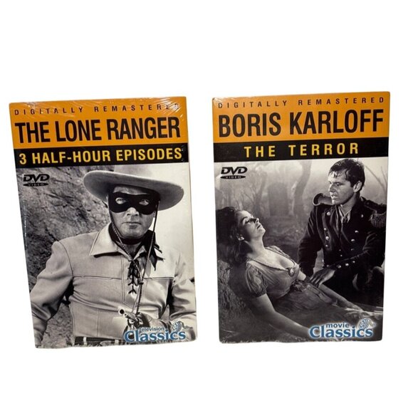 Digitally Remastered The Lone Ranger & Boris Karloff The Terror DVD Movie - Picture 1 of 2